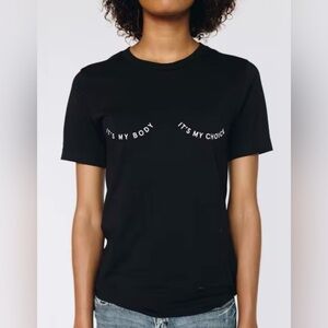 #77- It’s my body, my choice boobs printed T-shirt Size L